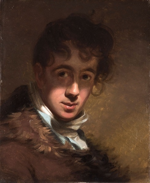 Self-Portrait 1807  by Thomas Sully (1783-1872)  Wadsworth Athenaeum 1848